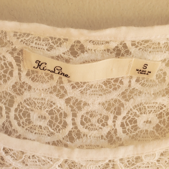 3 for $10, Hi Line Lace Top - Picture 2 of 3